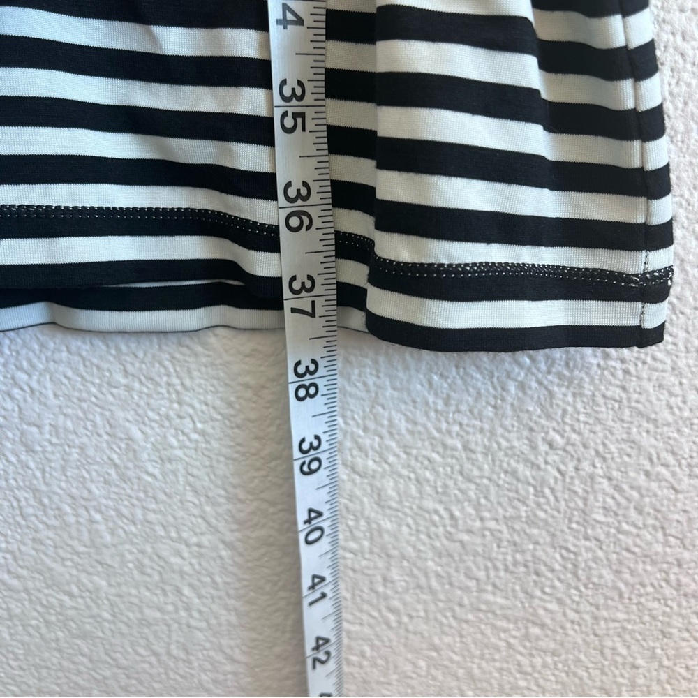 Max‎ Studio Women’s Striped V-Neck Dolman Sleeve Belted Dress - Picture 10 of 14